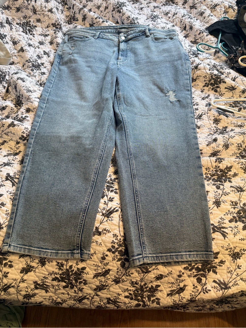 Addition Elle Light Blue Mom Jeans for Women